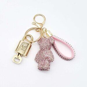 Authentic Louis Vuitton Lock & Key with unbranded Bagcharm, Keycharm, Keychain